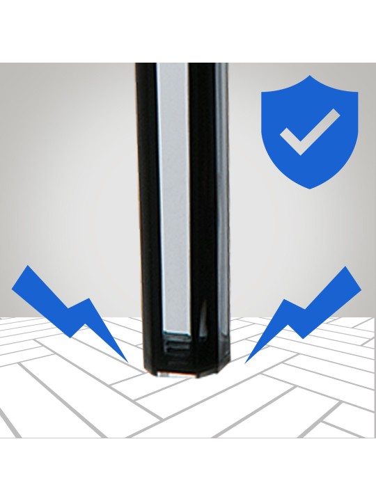 Baarijakkara Fox, läpinäkyvä, musta