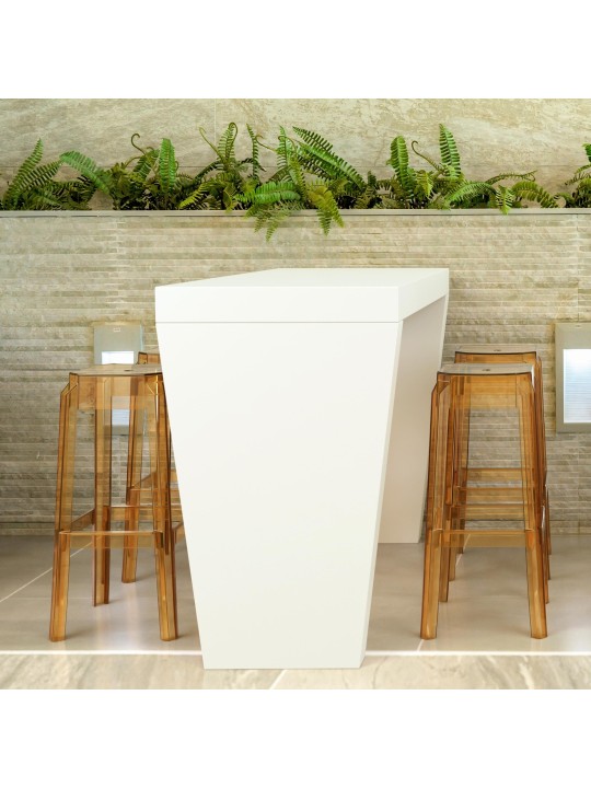 Setti 2 baarijakkaraa Fox, läpinäkyvä, meripihka