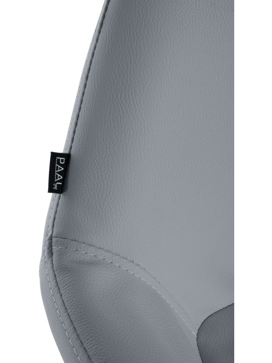 2 baarituolien sarja Braga Gold Faux Leather, harmaa