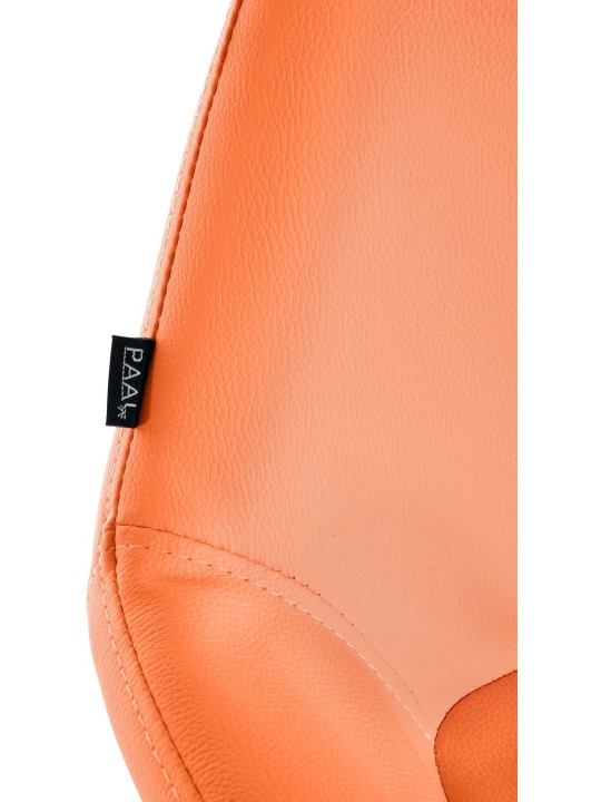 2 baarituolien sarja Braga Gold Faux Leather, oranssi