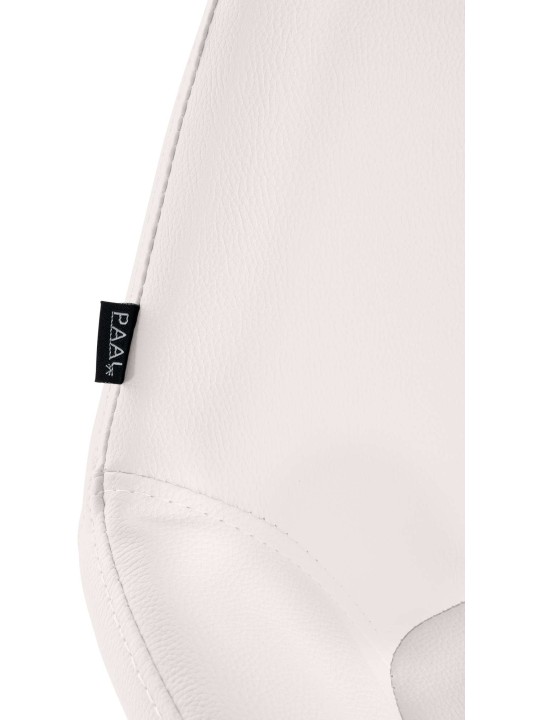 2 baarituolien sarja Braga Gold Faux Leather, valkoinen