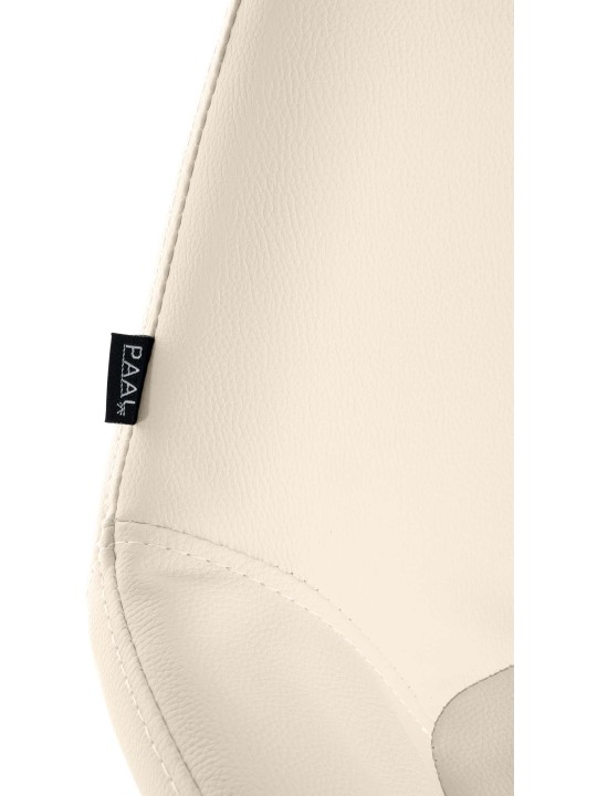 2 baarituolien sarja Braga Gold Faux Leather, kermanvärinen