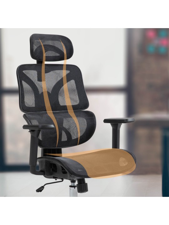 Deshler työtuoli, musta