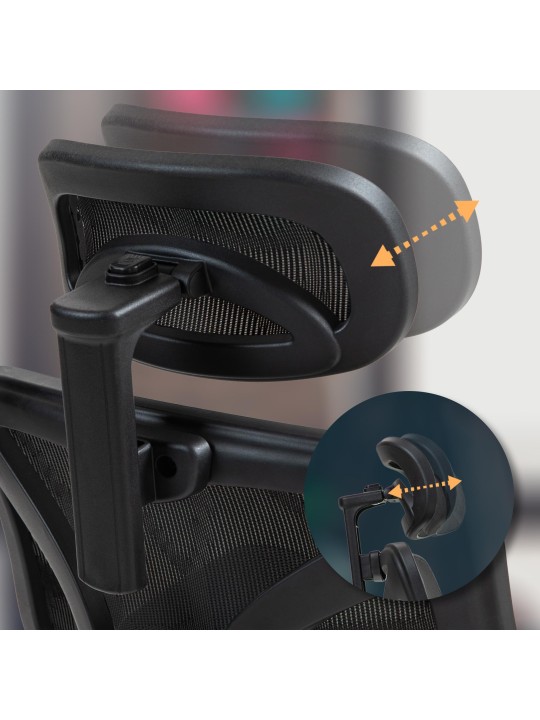 Deshler työtuoli, musta