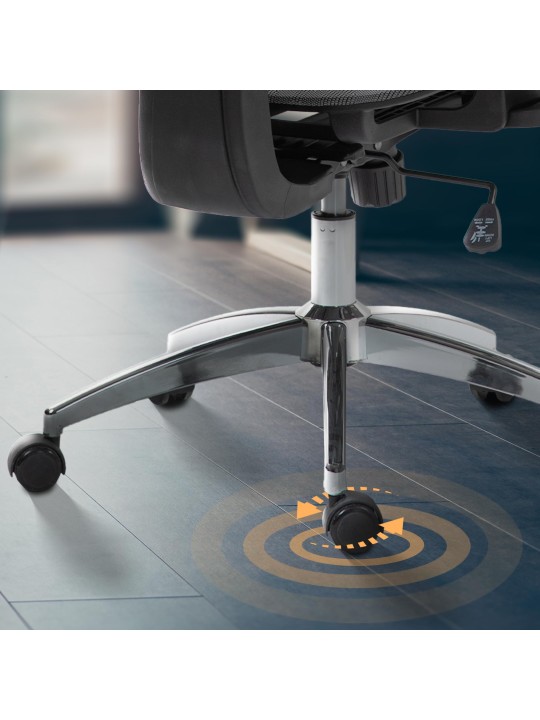 Deshler työtuoli, harmaa