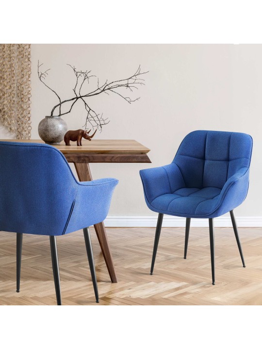 Roseville kangas ruokatuoli, sininen