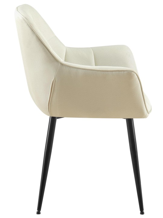 Roseville kangas ruokatuoli, kermanvärinen Roseville kangas ruokatuoli, kermanvärinen