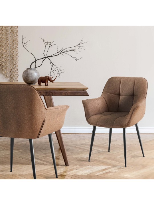 Roseville kangas ruokatuoli, taupe