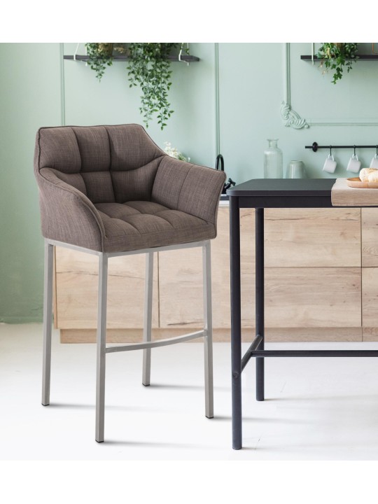 Baarijakkara Damaso E -kangas 4 jalan rungolla, harmaa