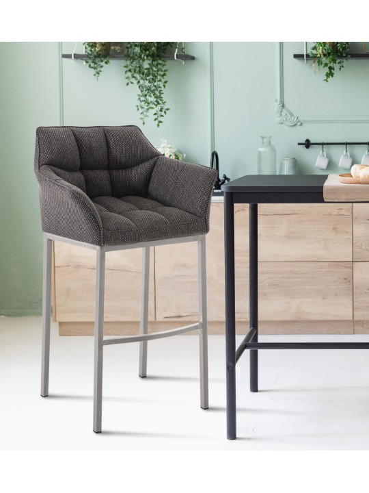 Baarijakkara Damaso E -kangas 4 jalan rungolla, titaaninharmaa