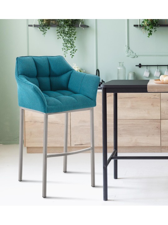 Baarijakkara Damaso E -kangas 4 jalan rungolla, turkoosi