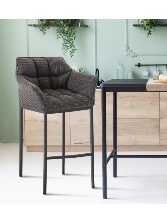 Baarijakkara Damaso B -kangas 4 jalan rungolla, titaaninharmaa