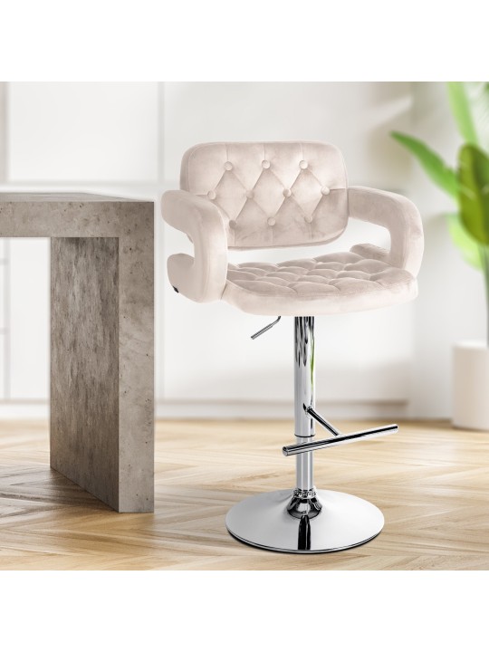 Baarijakkara Dublin samettikromi, kermanvärinen