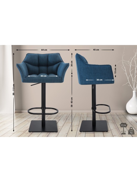 Baarijakkara Damaso B kangas, sininen