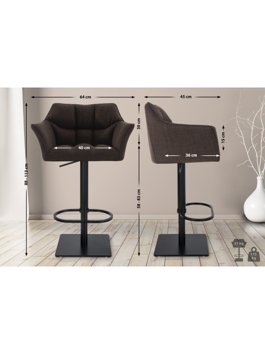 Baarijakkara Damaso B -kangas, ruskea