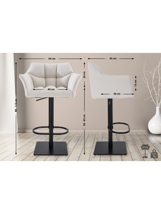 Baarijakkara Damaso B kangas, valkoinen Baarijakkara Damaso B kangas, valkoinen