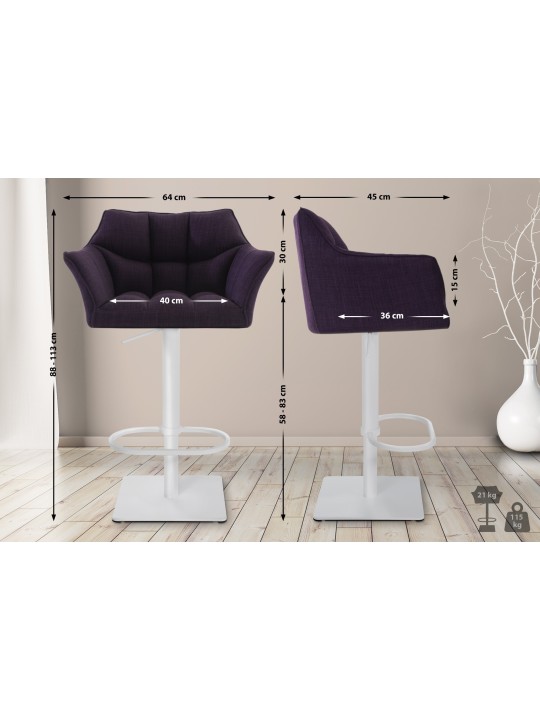 Baarijakkara Damaso W kangas, liila Baarijakkara Damaso W kangas, liila