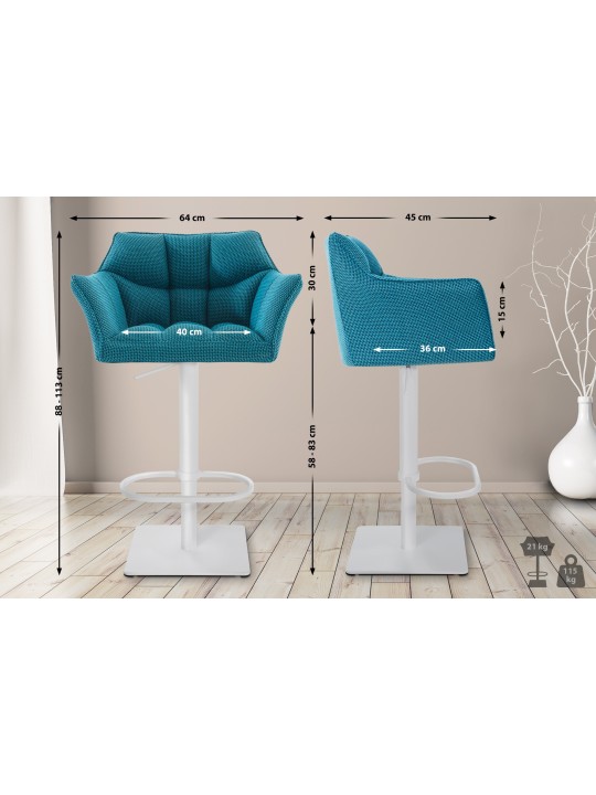 Baarijakkara Damaso W kangas, turkoosi