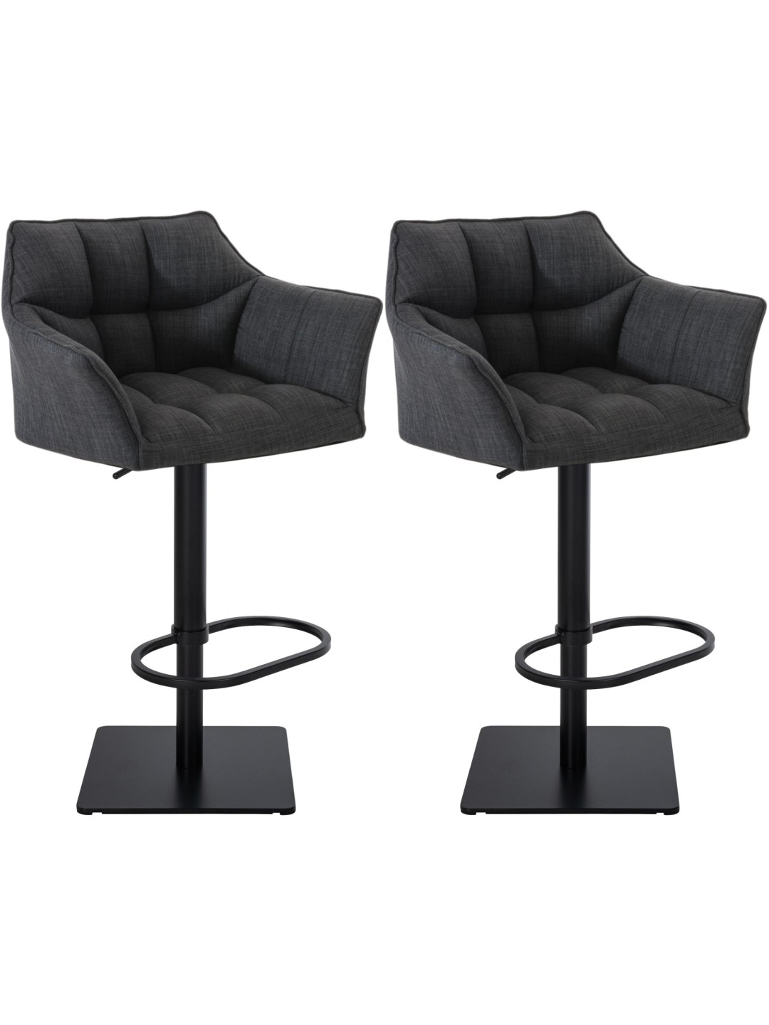 2 baarijakkaran setti Damaso kangasta, tummanharmaa