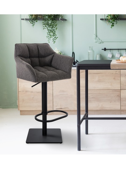 2 baarijakkaran setti Damaso kangasta, titaaninharmaa