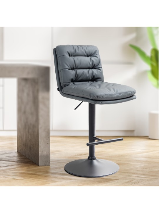 Baarijakkara Damar keinonahkaa, harmaa