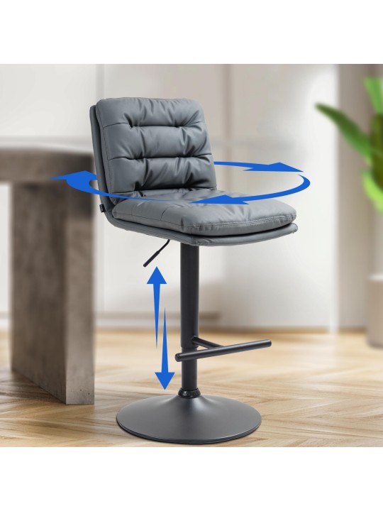 Baarijakkara Damar keinonahkaa, harmaa