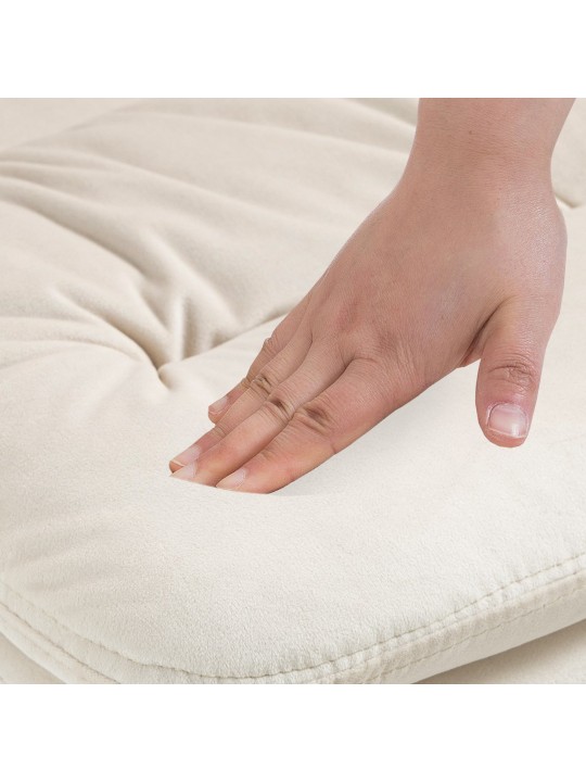 Baarijakkara Damar samettikromi, kermanvärinen