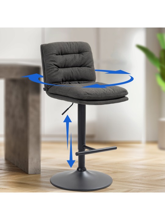 Baarijakkara Damar kangas, tummanharmaa