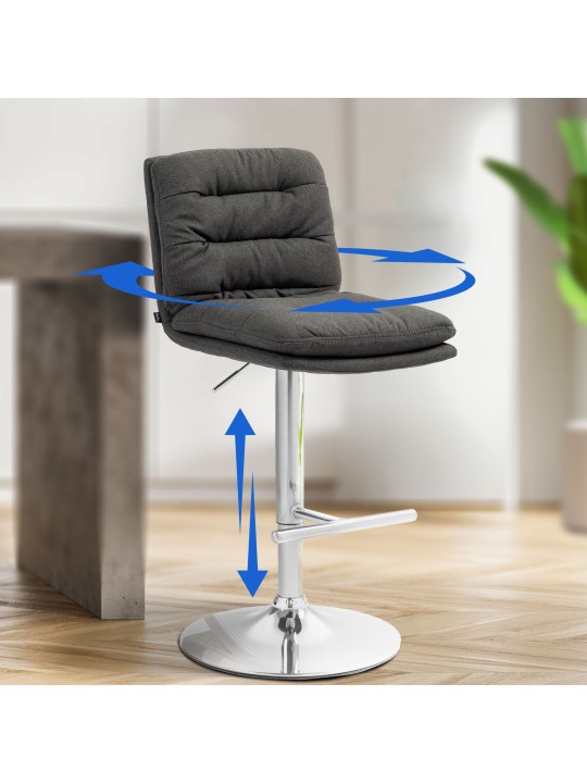 Baarijakkara Damar kangas kromi, tummanharmaa