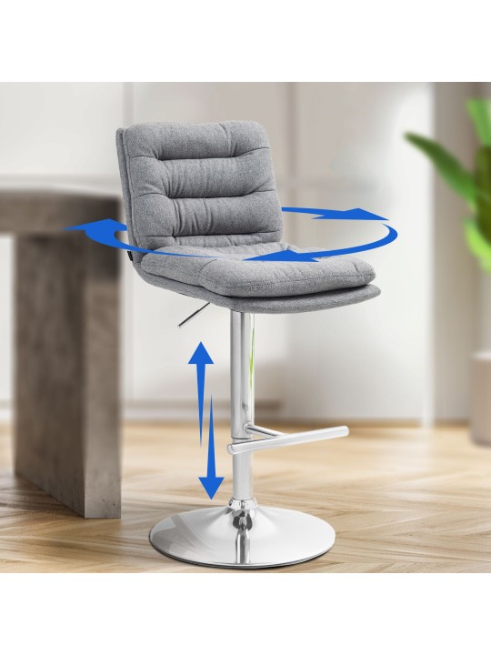 Baarijakkara Damar kangas kromi, harmaa