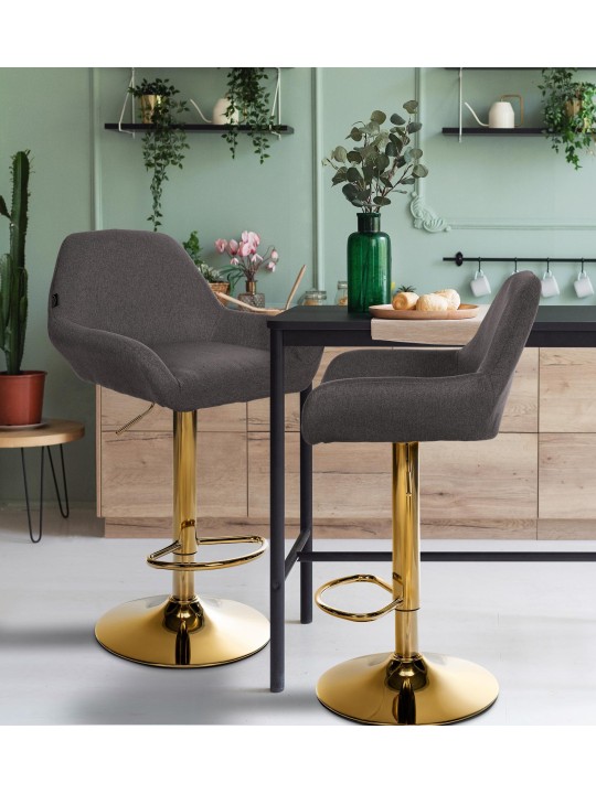 Baarijakkara Braga Gold -kangasta, tummanharmaa