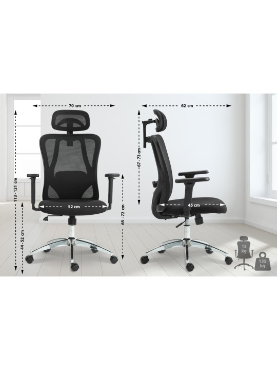 Bryden työtuoli, musta Bryden työtuoli, musta