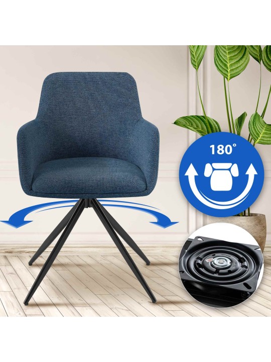 Olema kangas ruokatuoli, sininen