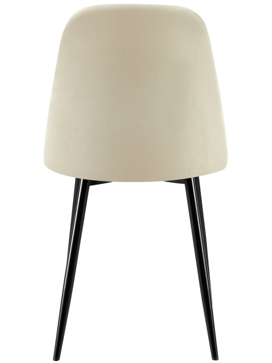 4 tuolin setti Giverny kangas, kermanvärinen