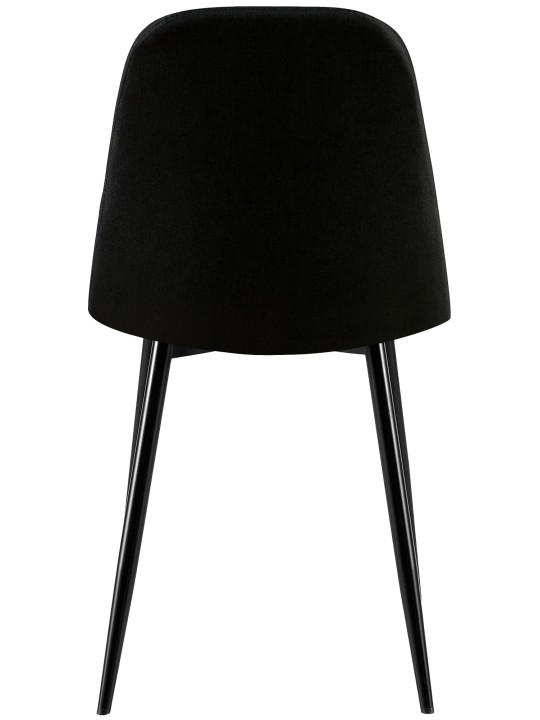 4 tuolin setti Giverny kangas, musta