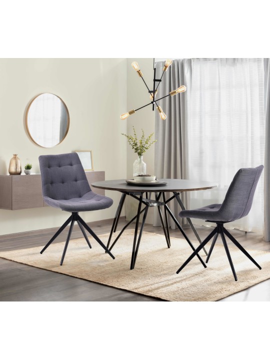 Merna kangas ruokatuoli, tummanharmaa