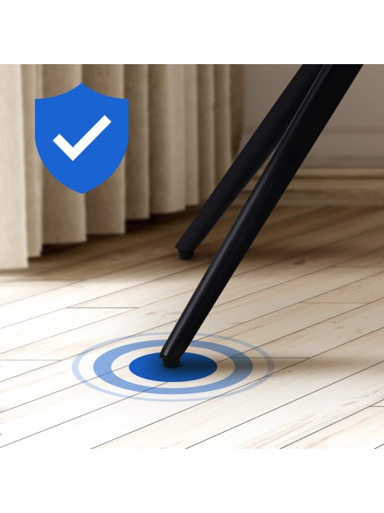 Merna samettinen ruokatuoli, tummanharmaa