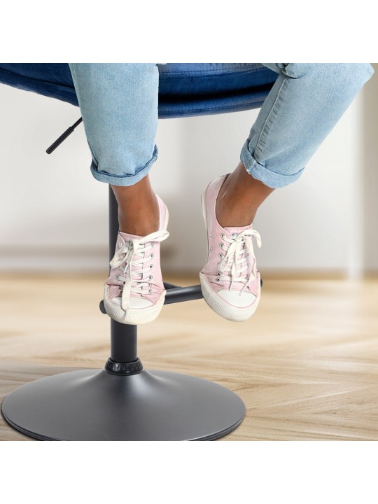 2 baarituolia Damar velvet, sininen