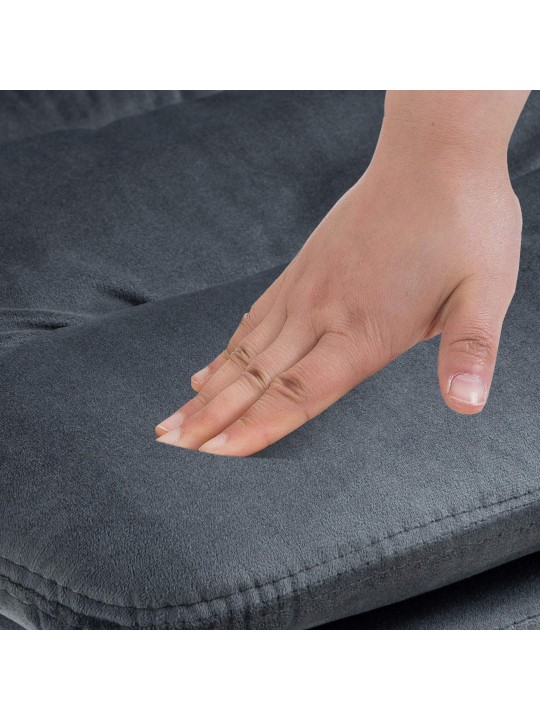 2 baarituolia Damar velvet, tummanharmaa