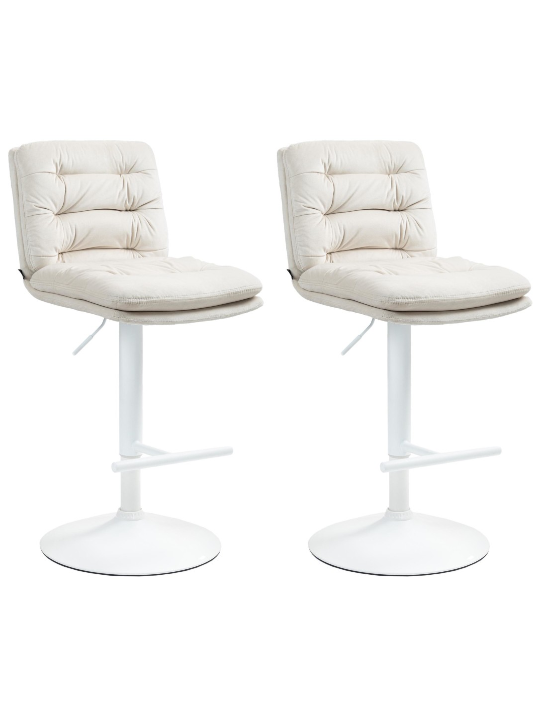 2 baarituolia Damar velvet, kermanvärinen