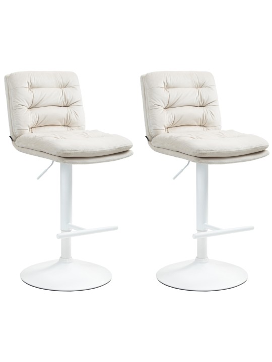 2 baarituolia Damar velvet, kermanvärinen