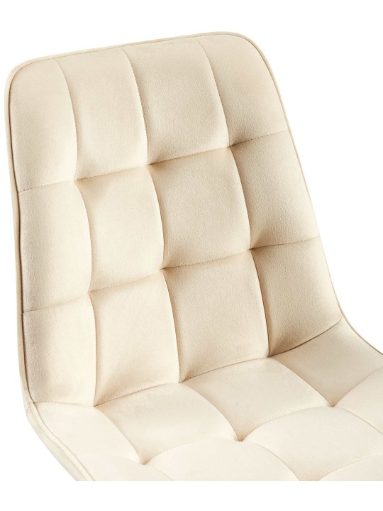 Gifford samettinen ruokapöydän tuoli, kermanvärinen