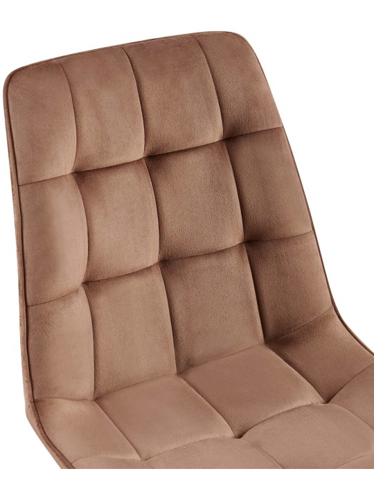 Gifford samettinen ruokapöydän tuoli, ruskea