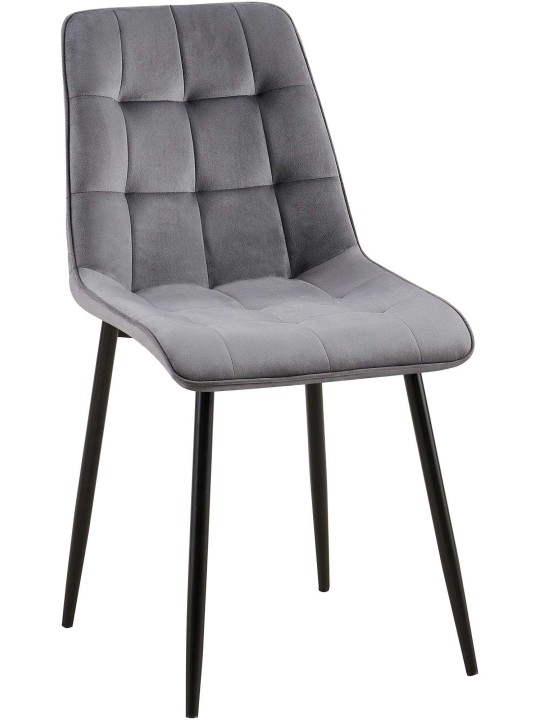 Gifford samettinen ruokapöydän tuoli, tummanharmaa