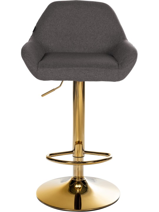 2 baarituolien sarja Braga Gold Fabric, tummanharmaa