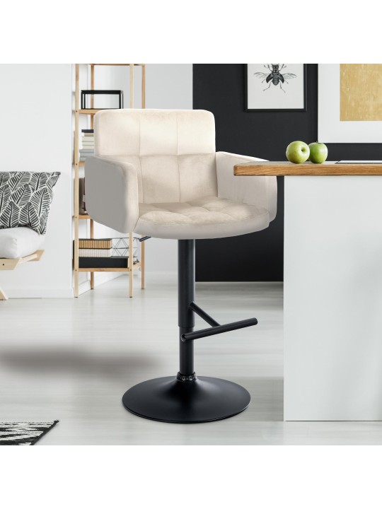 Baarijakkara Los Angeles samettia, kermanvärinen