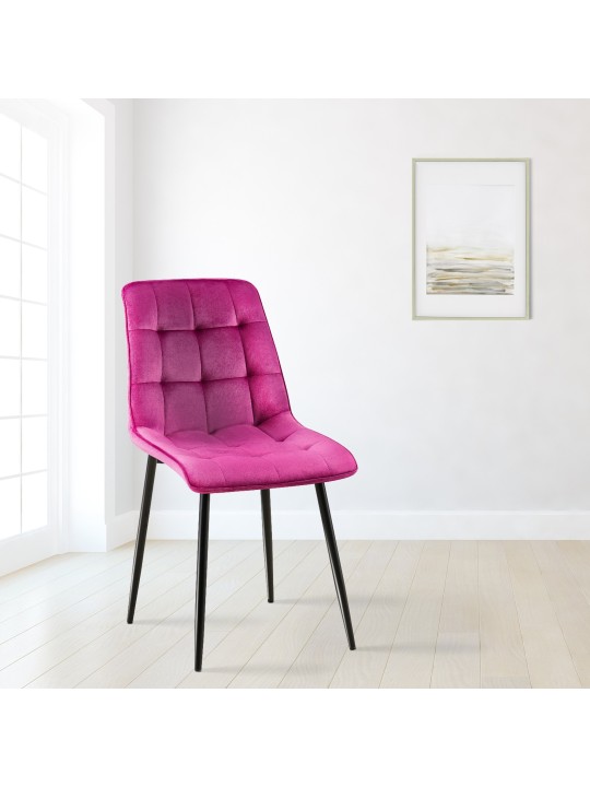 Gifford samettinen ruokapöydän tuoli, liila