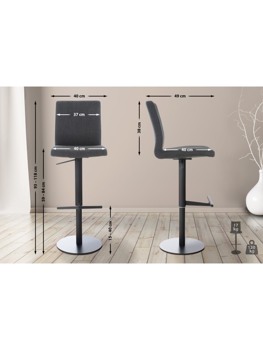 Baarijakkara Cadiz kangas, tummanharmaa