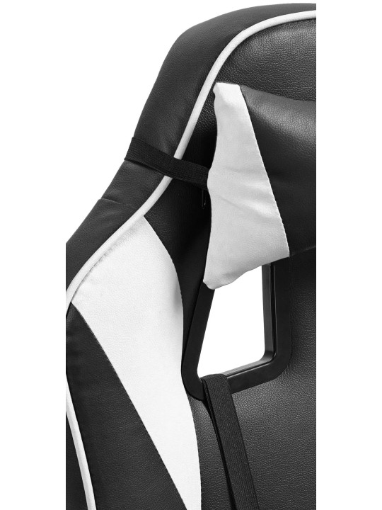 Työtuoli Orkney keinonahkaa, musta/valkoinen