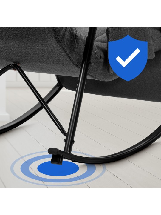 Keinutuoli Cathy kangasta, tummanharmaa Keinutuoli Cathy kangasta, tummanharmaa